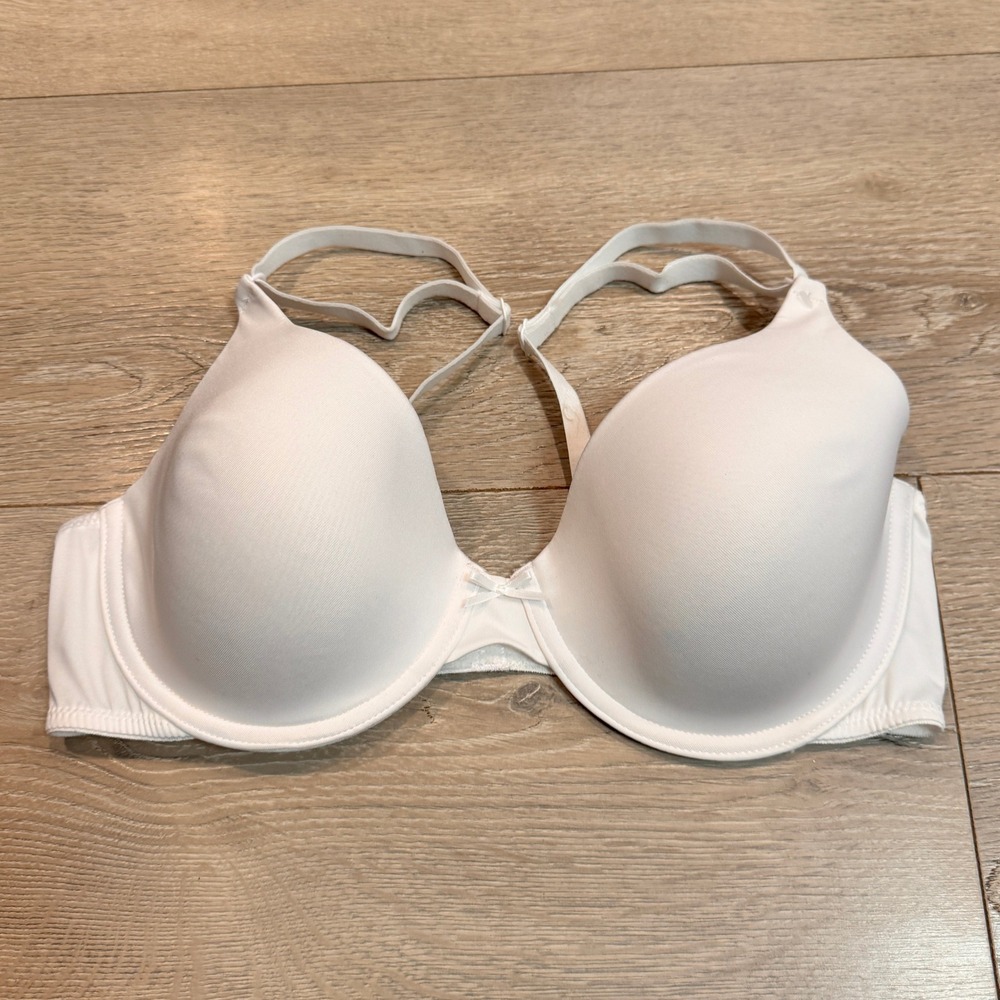 Maidenform White T-Shirt Bra Padded One Fab Fit Womens‎ Size 38D